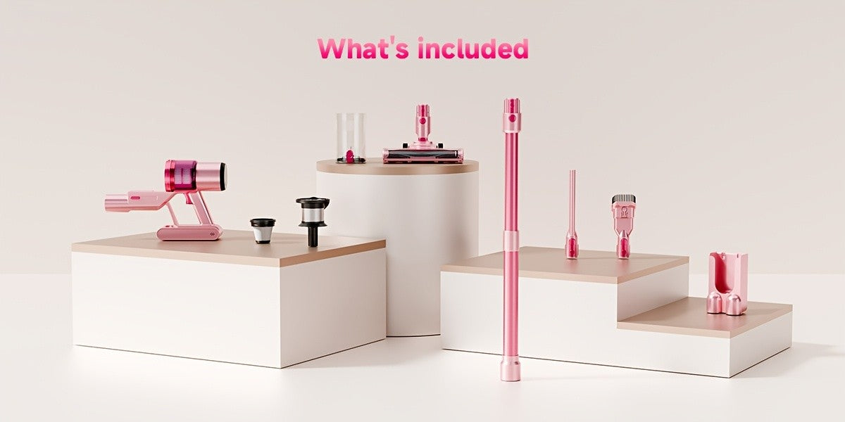 LED Display Cordless Vacuum Cleaner with Anti-Tangle Floor Brush and Detachable Rechargeable Battery for Carpet, Pet Hair, Tile and Hardwood Floors