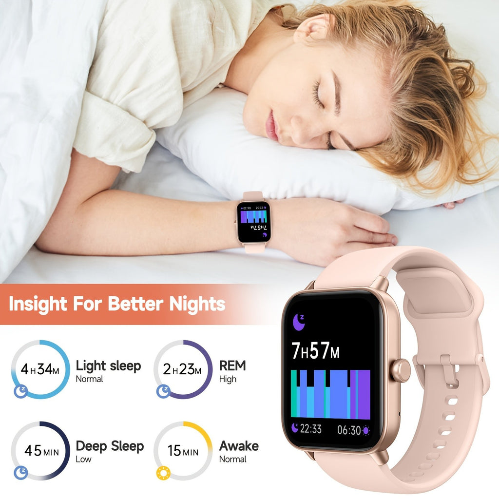 Sports Tracking Smartwatch by FAWEIO for Men and Women, 1.8-Inch Display with Call Answering and Making, 100+ Sports Modes and Pedometer for iPhone and Android