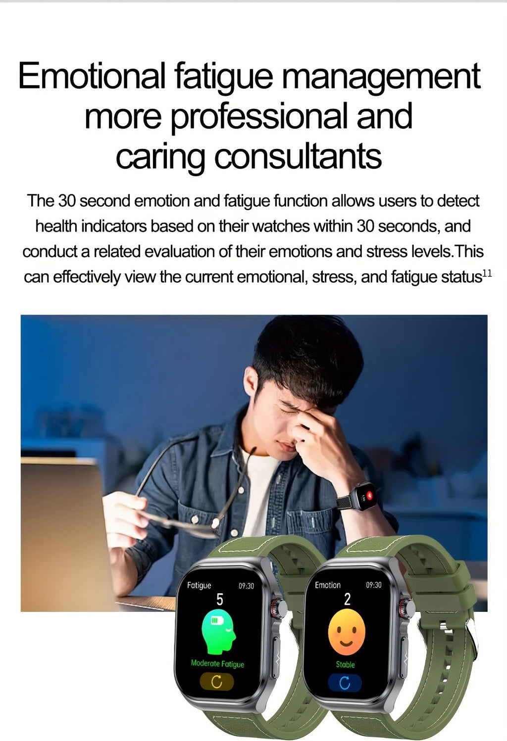 AMOLED Calling Smartwatch for Men and Women, 2.04-Inch Display, 530mAh Battery, NFC and Multi-Sport Modes with Magnetic Charging for iOS Android