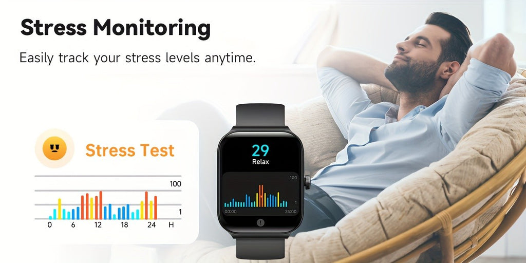 1.95 Inch Smart Watch with Alexa Built-in, Wireless Call Smartwatch with 100+ Sport Modes, Fitness Activity Tracker & Pedometer, for iPhone & Android, HD Touch Screen, Birthday & Mother's Day Gift