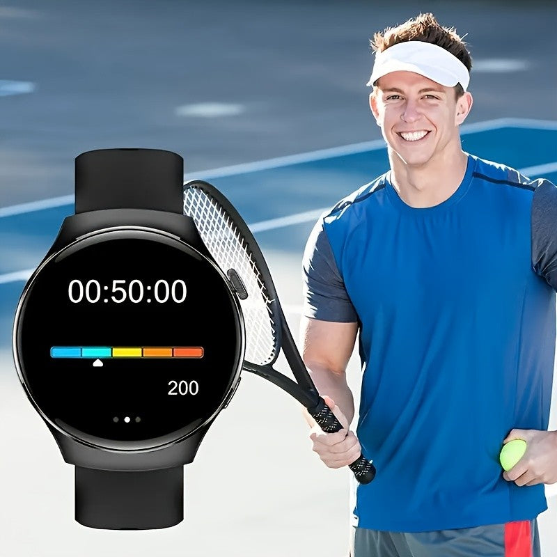 Bluetooth Call Smart Watch for Men and Women, Silicone Strap Smartwatch with Call Answering & Dialing, Fitness Tracker, Pedometer, Calorie Counter, Sport Modes, Remote Camera, Music Control, Alarm