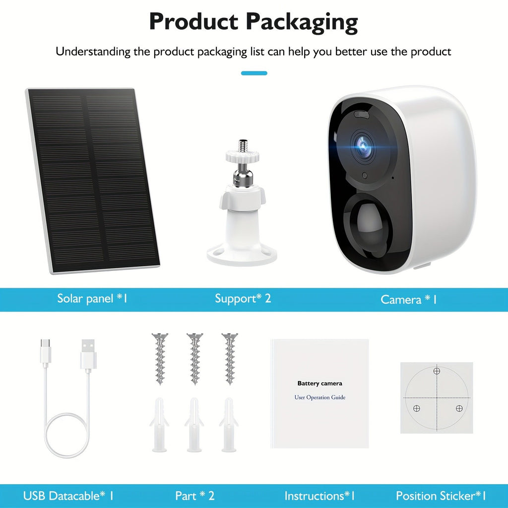 BW4 Battery Security Camera with Listed 2K Video, 2.4GHz WiFi, PIR Alerts and Two-Way Audio, O-KAM Pro App and Cloud or Memory Card Storage Options for Home