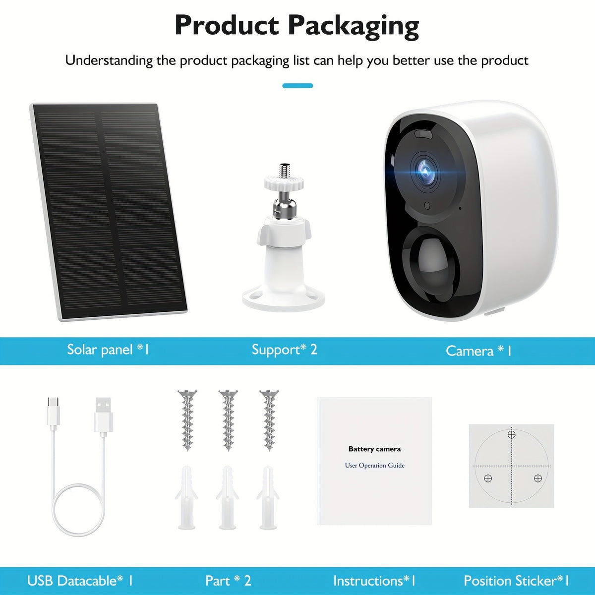 BW4 Battery Security Camera with Listed 2K Video, 2.4GHz WiFi, PIR Alerts and Two-Way Audio, O-KAM Pro App and Cloud or Memory Card Storage Options for Home