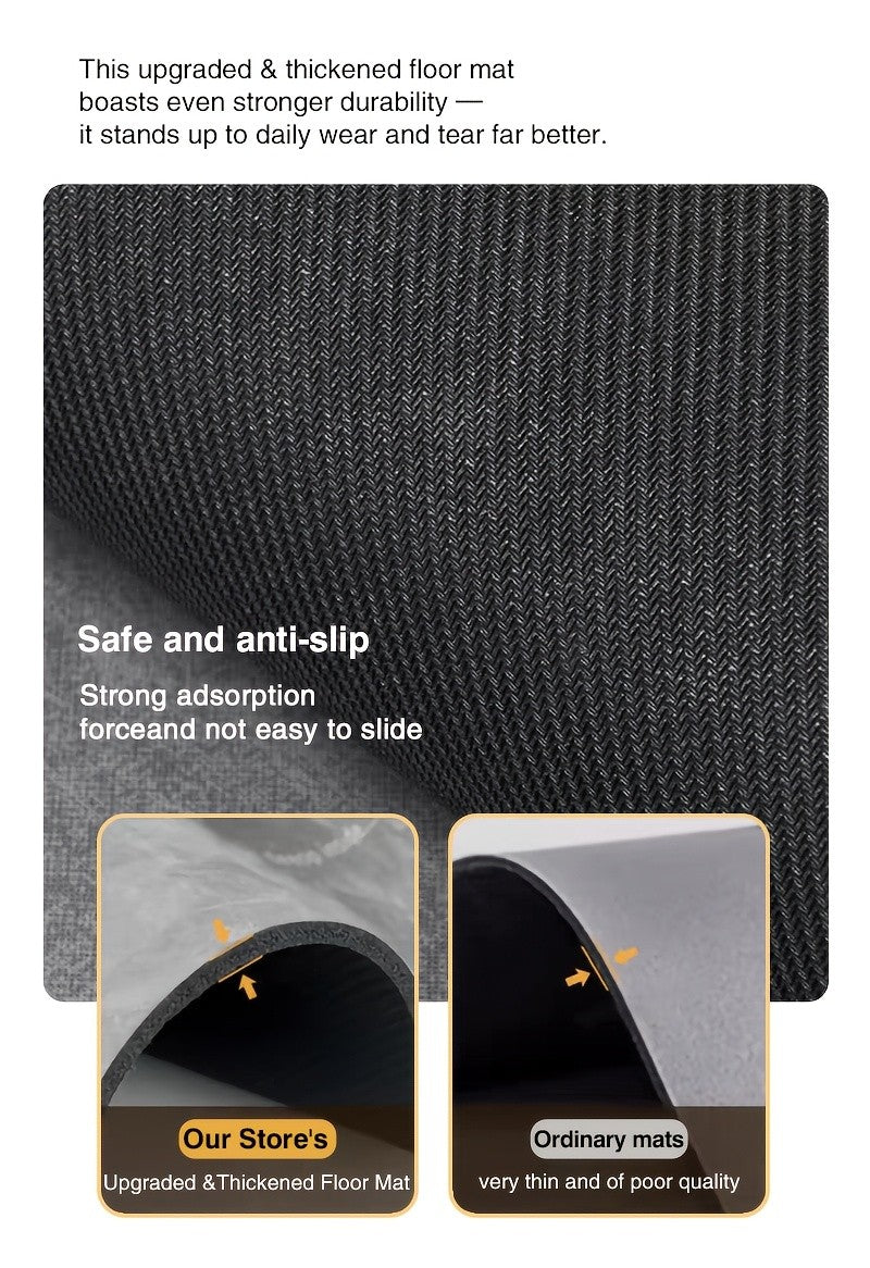 Soft Diatomaceous Earth Bath Mat, Absorbent Quick-Drying Bathroom Floor Mat in Dark Gray, Blue, Light Gray or Pink with Four Size Options for Home Use