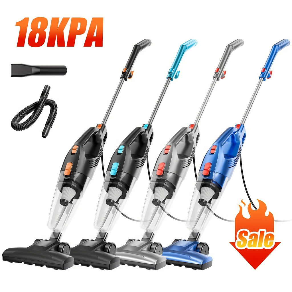 Convertible Stick Handheld Vacuum with Listed 6-in-1 Basic Design, 5.18lb Weight, Washable HEPA Filter, Dust Cup and Crevice Tool in Four Home Cleaning Color Options