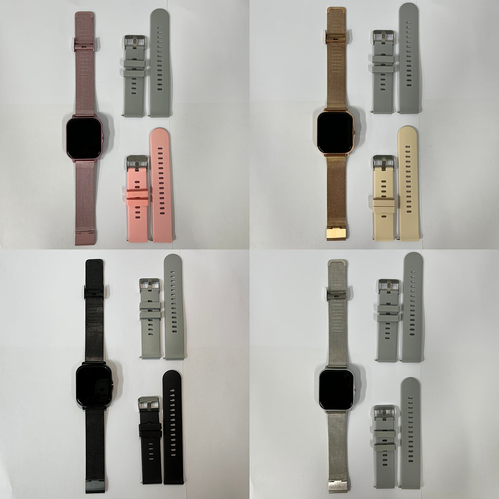 TFT Touchscreen Calling Smartwatch with Listed 1.83-Inch Display, 180mAh Battery, TPU and Steel Straps, Camera and Music Functions in Four Color Options