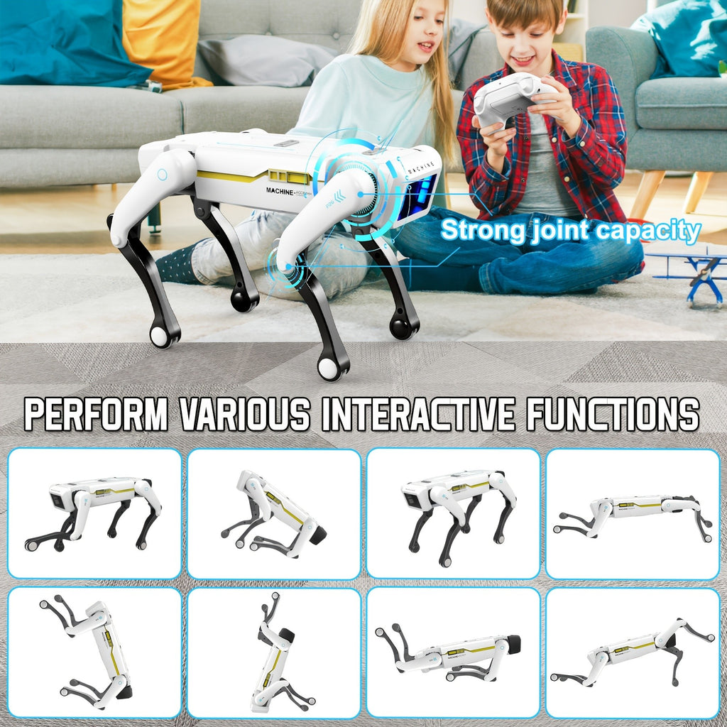 Remote Control Robot Dog Smart Toy-DOG with Listed 2.4GHz Control, Dance and Story Functions plus App Action Programming and Voice-Control Wording for Interactive Play