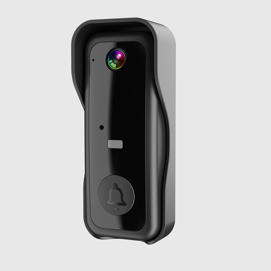 1 Set, Doorbell Camera Wireless No Subscription, Water Resistant Wireless Video Doorbell, Equipped with A 4. 3-inch Display, Real-time Communication Is Like Making A Phone Call, No Need for Button Intercom, One Click Answer, Fisheye Wide-angle Lens