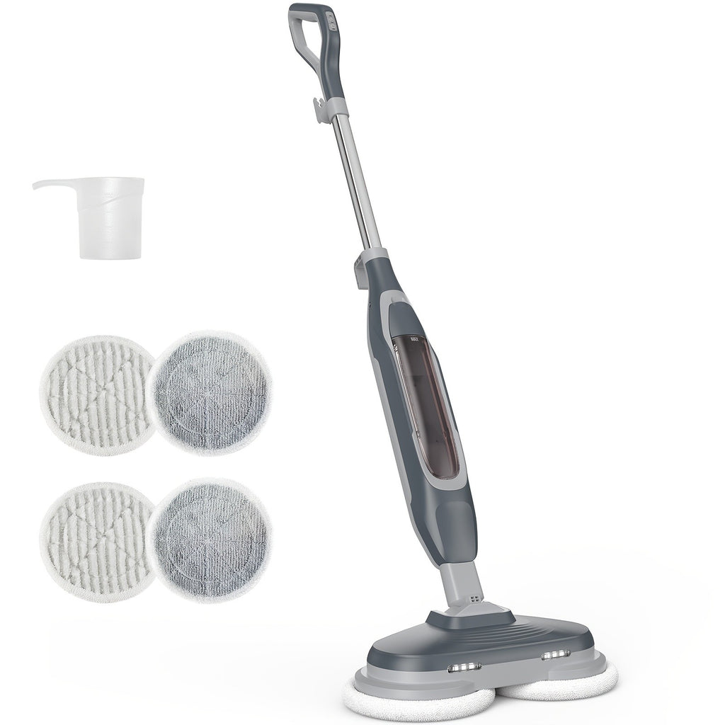 10in1 Steam Mop, 1550W Detachable Handheld Floor Cleaner with 16ft Power Cord 2 Washable Pads for Hardwood Tile Carpet and More