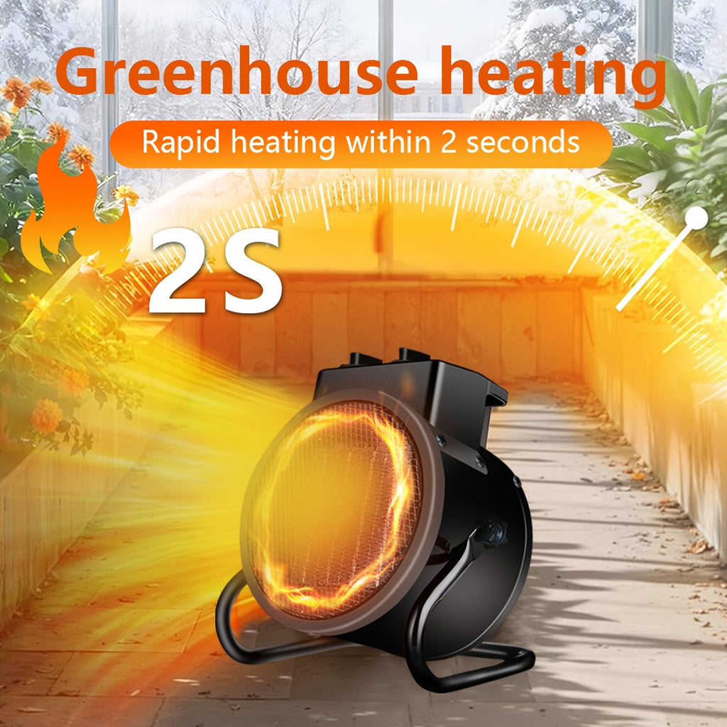 Portable PTC Ceramic Heater with Listed 1500W Heating and Overheat Protection, Black or Yellow Space Heater Options for Manufacturer-Approved Locations