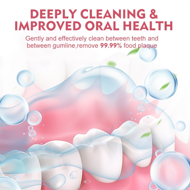 Cordless Water Flosser, Portable Dental Oral Irrigator with 5 Cleaning Modes & 5 Jet Tips, Rechargeable Water Teeth Cleaner for Home and Travel, Gum Care, Christmas Gifts