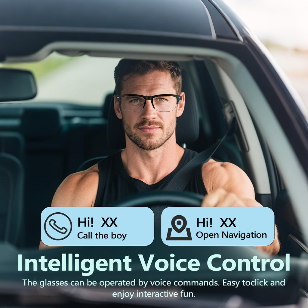 Magnetic Charging Translation Glasses for iOS and Android, Listed 160-Language AI Wearable with Microphone, Speaker and Voice Calls in Multiple Model Options