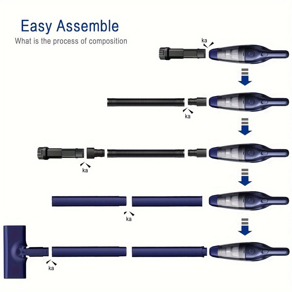 Cordless Vacuum Cleaner 901Pro, Lightweight Wireless Cleaning for Home, Car and RV, Hard Floors, Carpets and Pet Hair in Six Color Options