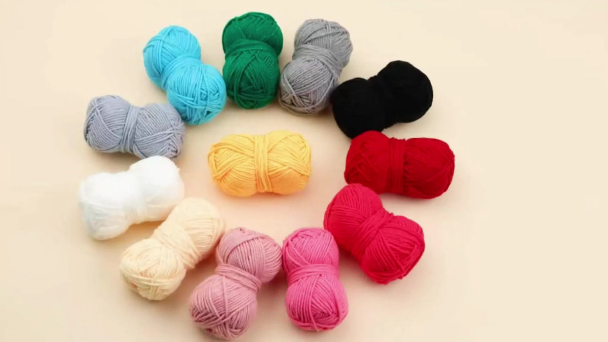 Multicolor Yarn Crochet Kit with Listed 130-Piece Set, Fabric Storage Bag, Hooks, Scissors, Needles and Stitch Markers for Creative DIY Projects and Handmade Gifts