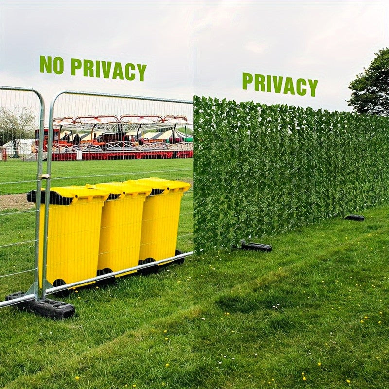 Artificial Ivy Privacy Fence Screen with Listed 119 by 40 Inch Size, Faux Greenery for Garden and Patio Decoration, 302 by 102 cm Option Label