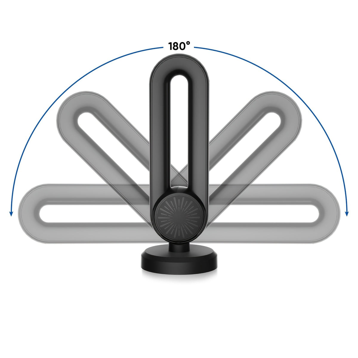 Digital TV Antenna Indoor and Outdoor, Long Range HDTV Signal with USB Power, 180° Rotatable Magnetic Base Mount for Smart and Legacy TVs, 4K 1080P Free Local Channels