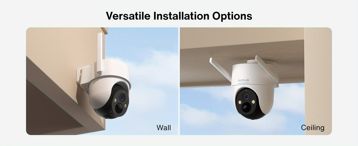 2K WiFi Outdoor Security Camera with Color Night Vision, Human Detection and Two-Way Audio, W313 Solar Listings and W302 No-Solar Model Option
