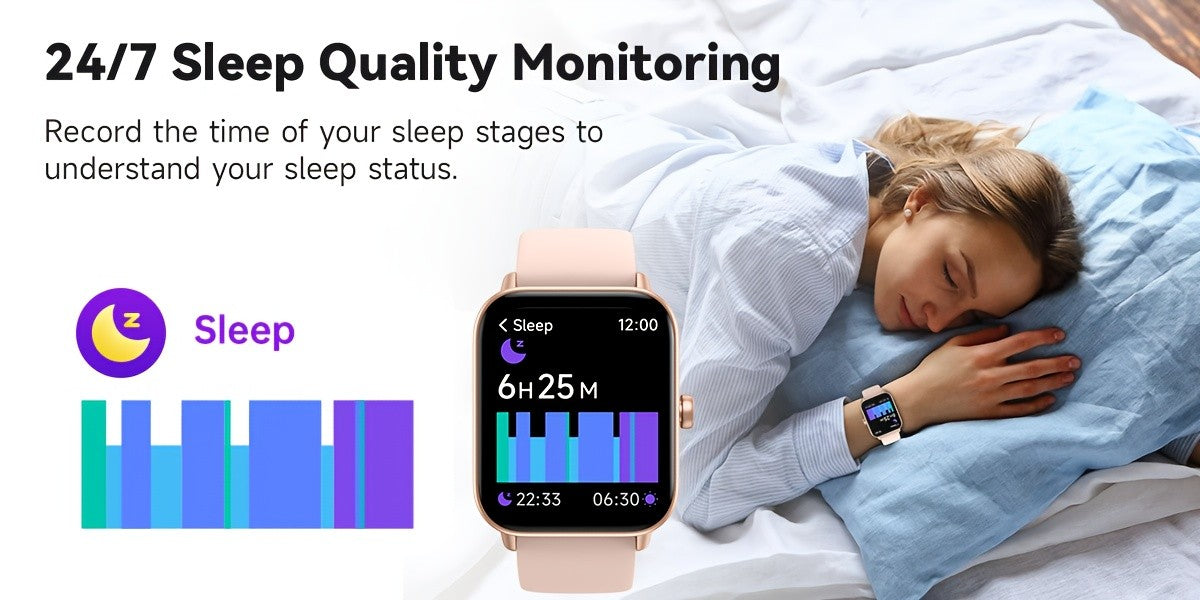 Sports Tracking Smartwatch by FAWEIO for Men and Women, 1.8-Inch Display with Call Answering and Making, 100+ Sports Modes and Pedometer for iPhone and Android
