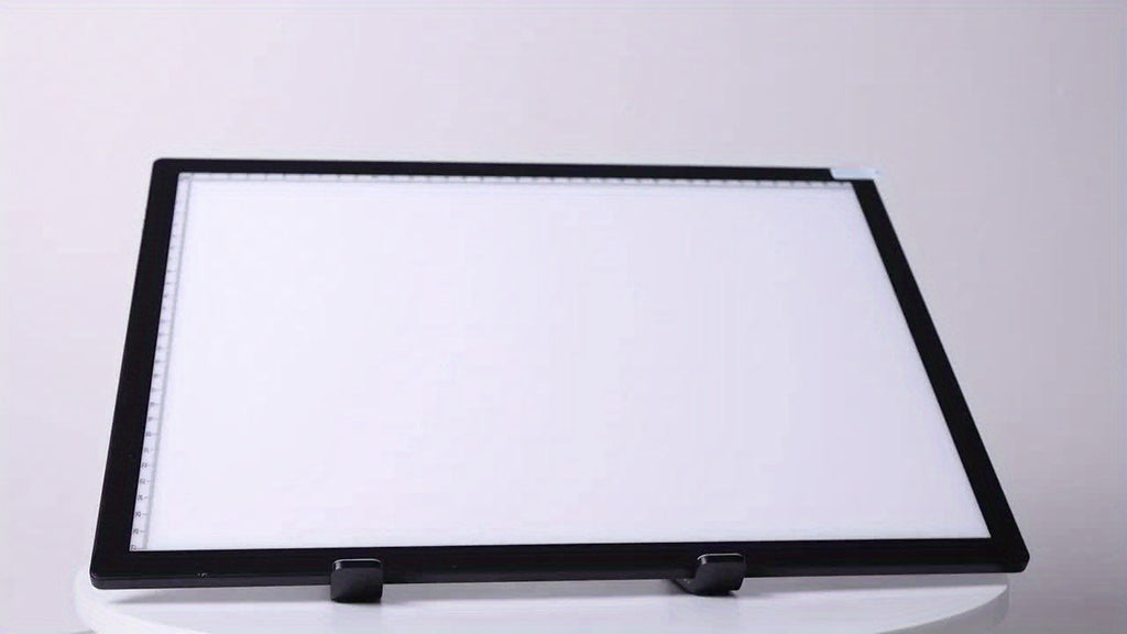 A3 Diamond Painting LED Light Box with Listed Three Color Modes and Eight Dimming Levels, USB Power, Plastic Stand and Four Swan Neck Clip Option Labels