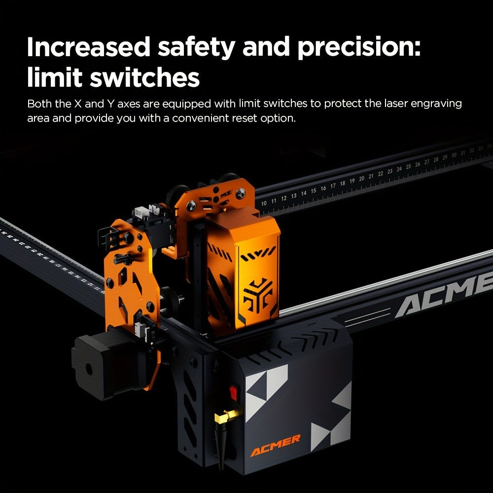 ACMER P1S Pro Laser Engraver with Listed 6W Diode Laser and 380 x 370mm Work Area, Fixed-Focus Craft Machine with USB and App Connection References