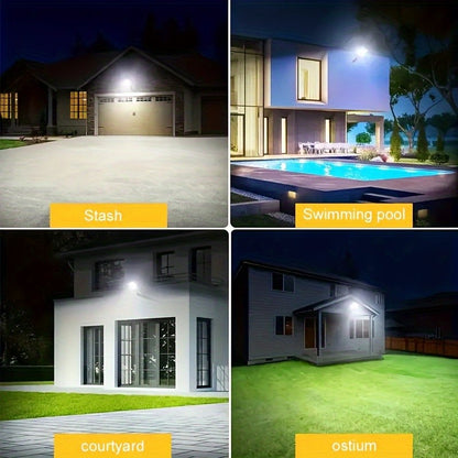 6500K Solar LED Wall Light with Motion Sensor, Remote Control and 3 Lighting Modes, 3000mAh Battery, Black Single or 2-Pack Options for Garden and Yard