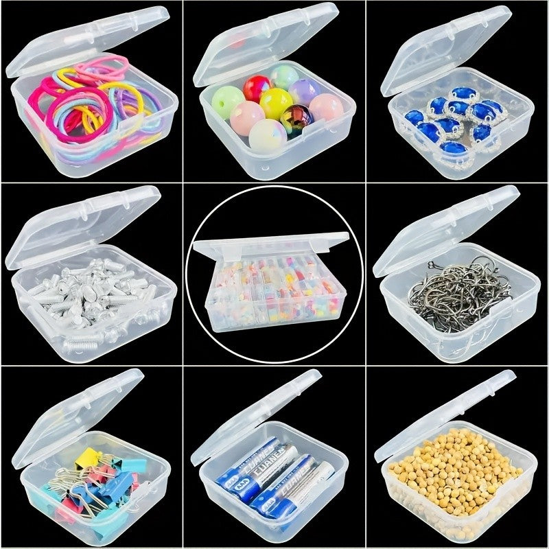 Bead Organizer Storage Box with Drawers and Stackable Plastic Design, Listed 60, 90, 120 or 180 Pocket Options Including Pink for Jewelry and Hair Accessory Sorting