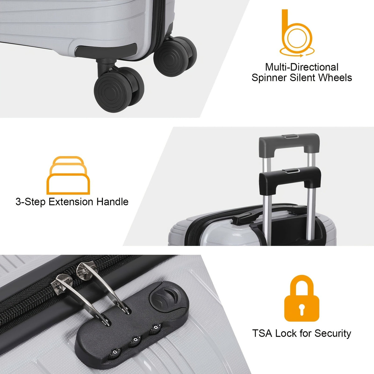 Two-Piece Travel Luggage with Hardside Spinner Suitcase References, Eight Variant Choices and Selected 20-Inch Case Plus Backpack Options for Trip Packing