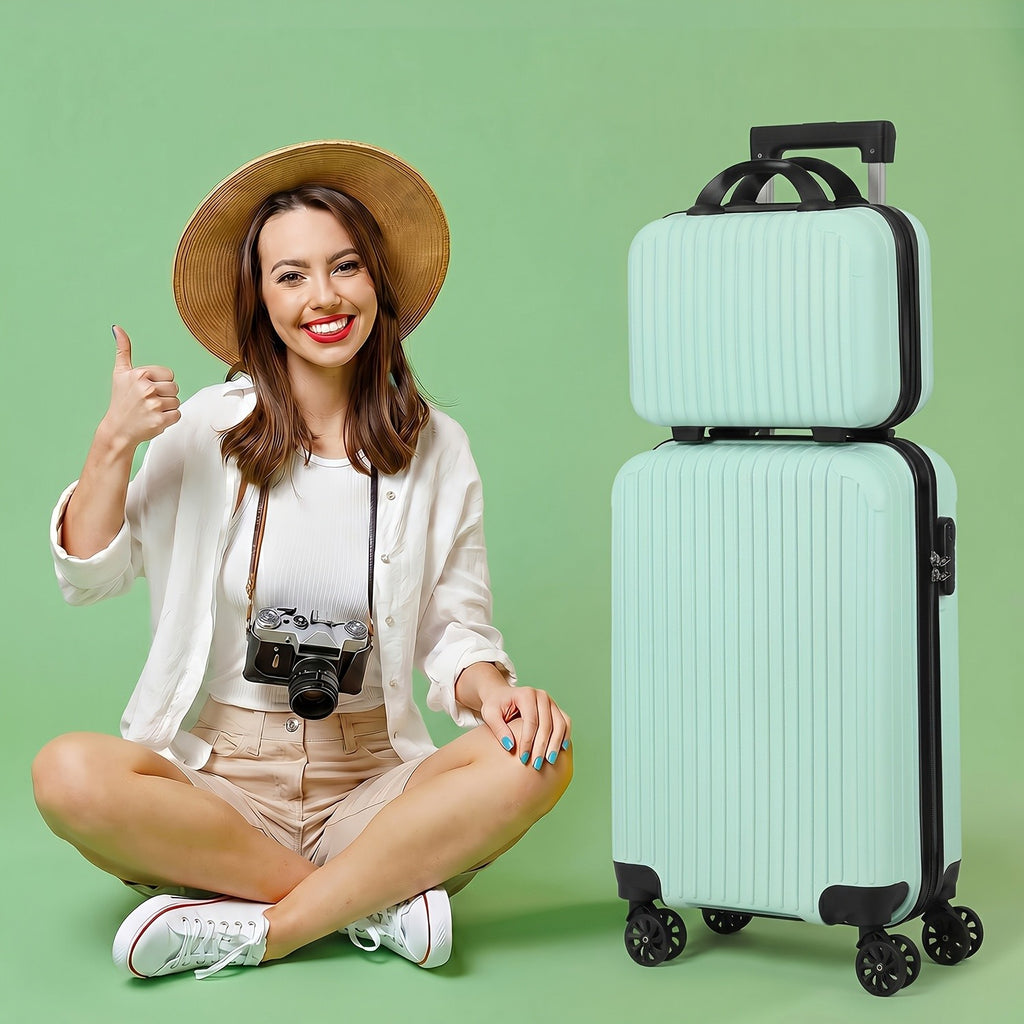 Two-Piece Travel Luggage with Hardside Spinner Suitcase References, Eight Variant Choices and Selected 20-Inch Case Plus Backpack Options for Trip Packing