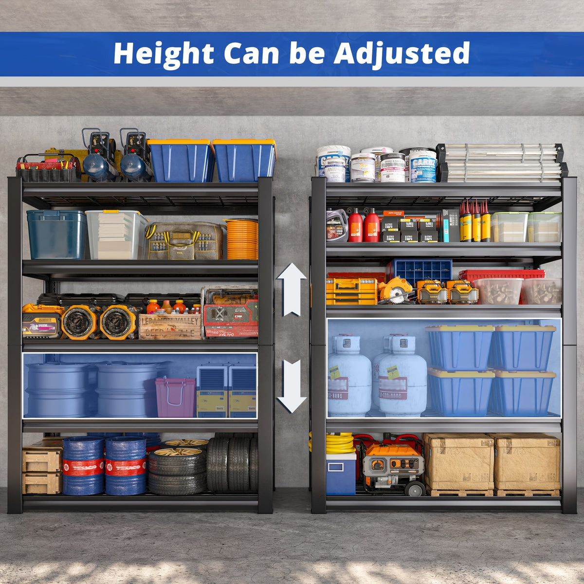 Double Mesh Shelf - Furniture Storage Shelf, Utility Shelves