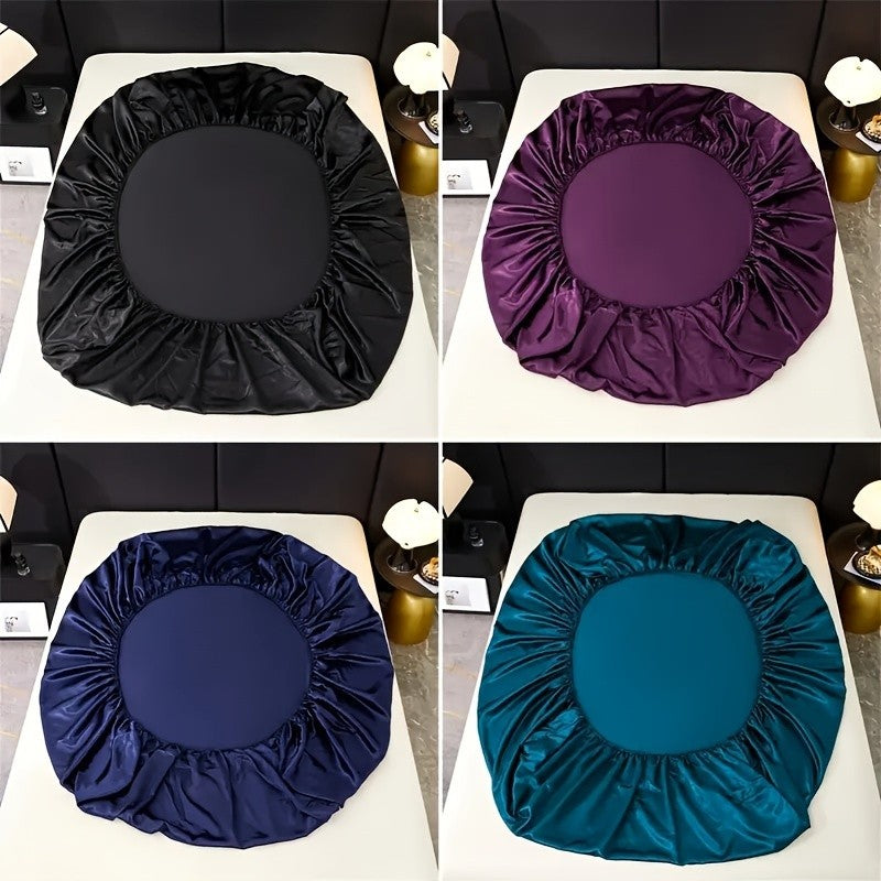 Colorful Dot Bedding Set, 4-Piece Silky-Feel Collection with One Fitted Sheet, One Additional Sheet and Two Pillowcases for Bedrooms and Guest Rooms
