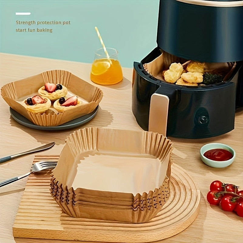 Air Fryer Parchment Paper Liners in 55, 220 or 440-Piece Packs, Nonstick Cooking Paper for Compatible Basket Cooking, Oven Baking and Meal Prep