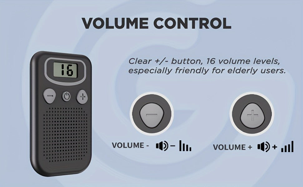 JINGHAO Personal Sound Amplifier in Black with Adjustable Volume, Pocket-Style PSAP Listening Device for Adults Comparing Everyday Sound Amplification Options