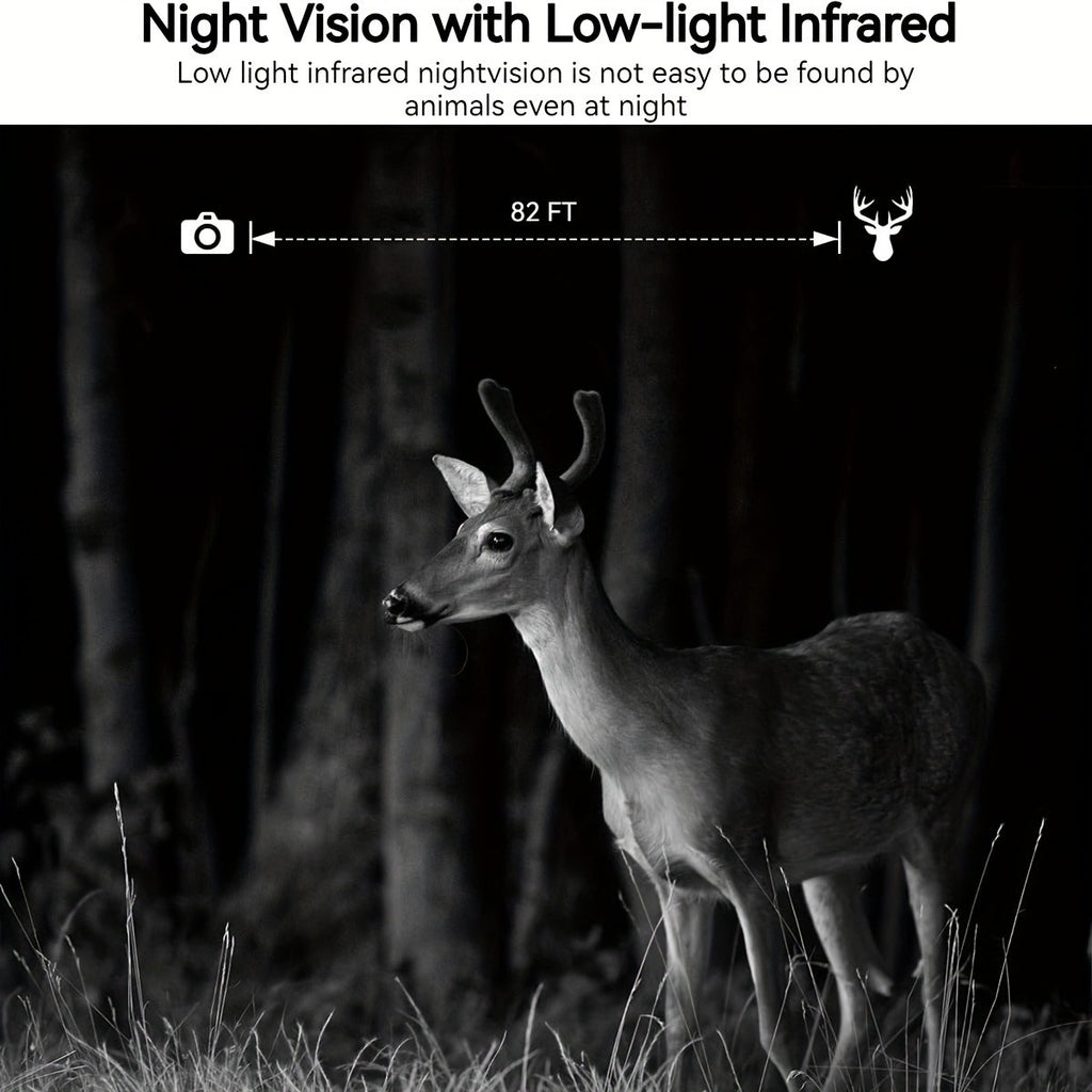 4G LTE Trail Camera with Solar Panel and SIM Card, HD Live View, 0.2s Motion Trigger and Low-Glow Night Vision for Wildlife, One to Three Camera Options