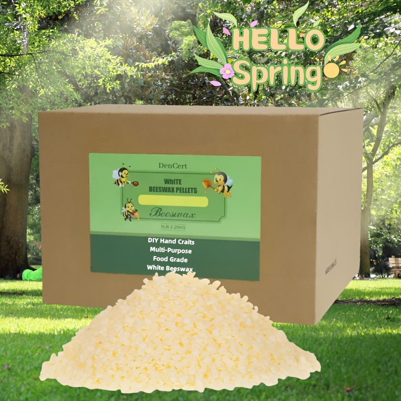 Beeswax Pellets for Candle Making and DIY Crafts, Listed Triple-Filtered Wax Particles in 3LB, 5LB or 10LB Options for Hobby Projects and Soap-Making Supplies
