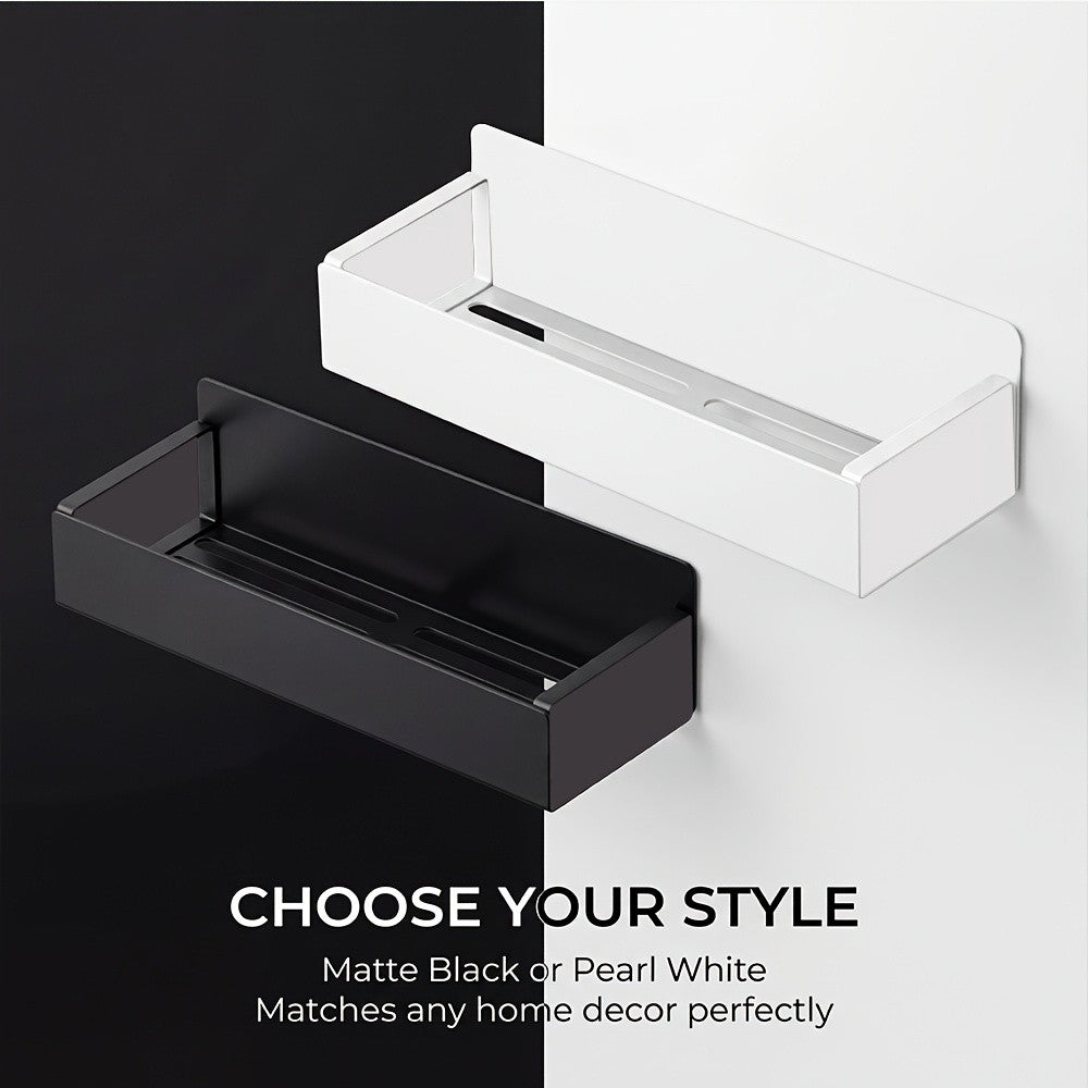 Movable Refrigerator Magnetic Spice Rack with Listed Polished Aluminum Alloy Construction, White and Black Selections for Kitchen and Small Household Storage