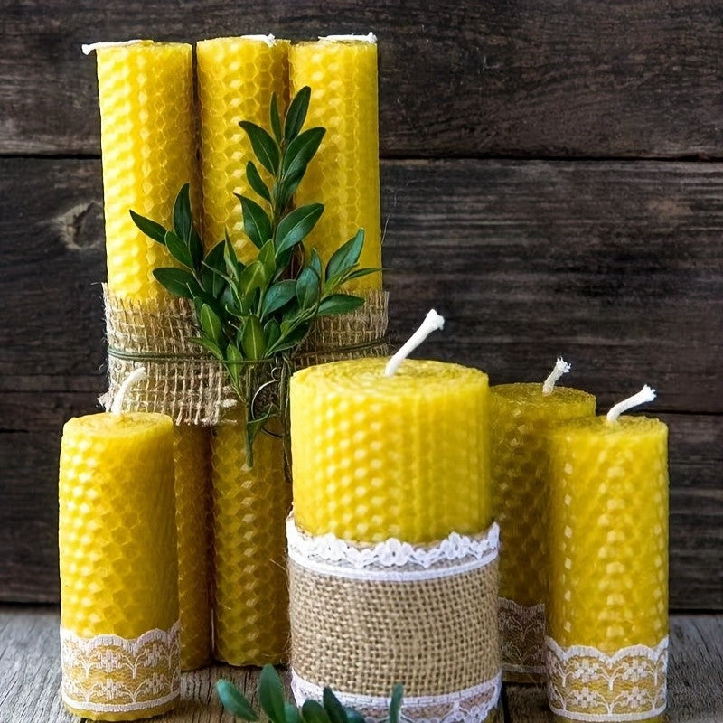 Beeswax Sheet Candle Craft Kit, Listed 22-Piece DIY Candle Making Set with Wax Sheets and Unspecified Additions for Beginner Hobby Projects and Handmade Gifts