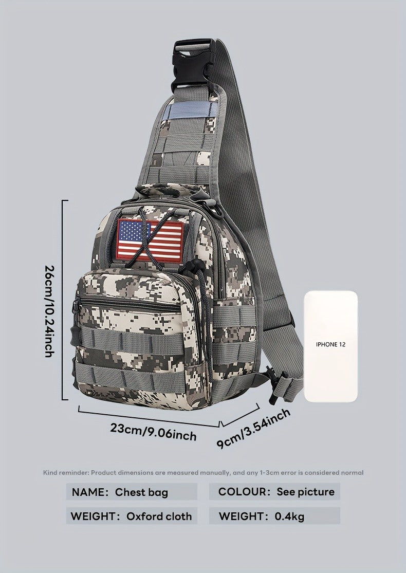 MOLLE Tactical Hiking Backpack with Multiple Compartments, Listed Two-Piece Set for Outdoor Gear Organization, Camping, Trekking and Adventure Travel