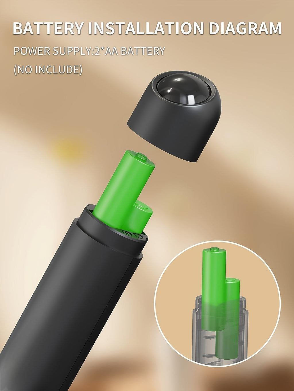 Handheld Milk Frother by CLITON, Battery-Powered 304 Stainless Steel Whisk for Coffee and Tea in Black, White or Green with Single or ABS Stand Options