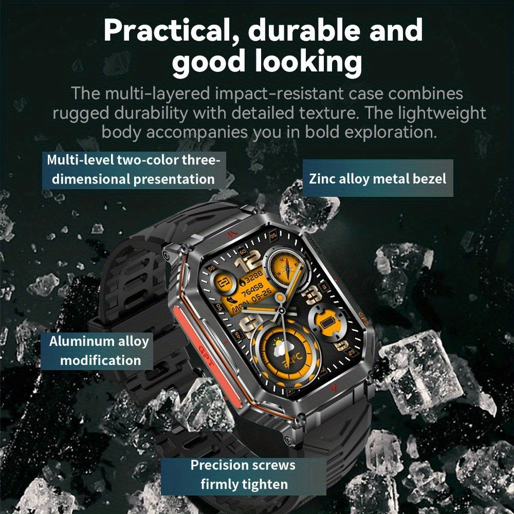 GPS Adventure Smartwatch with All-Metal Body, Listed Altimeter, Barometer and Compass, LED Flashlight, Calling and Message Reminders in Four Style Options