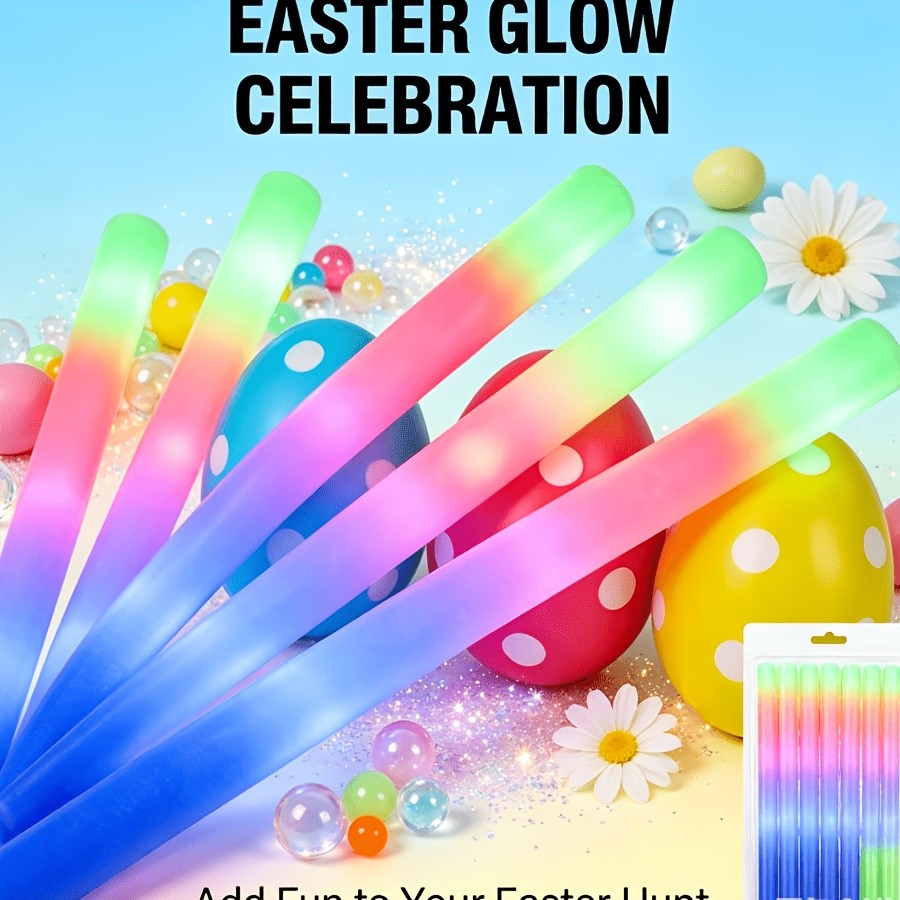 Multicolor LED Foam Glow Sticks, 30-Piece Colorful Party Wand Pack with Flashing Mode References for Weddings, Birthdays, Graduations and Holiday Celebrations