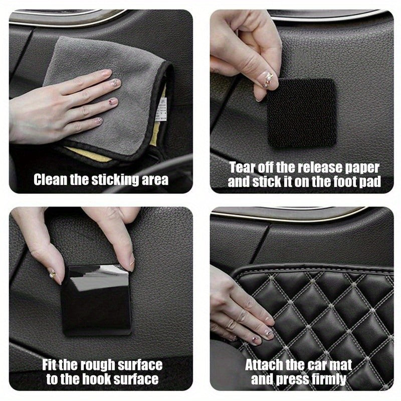 Adhesive Hook-and-Loop Fastener Patches in Round, Square or Rectangle Shapes, Nylon and Polyester Pair Packs for Compatible Carpet and Household Fabric Projects