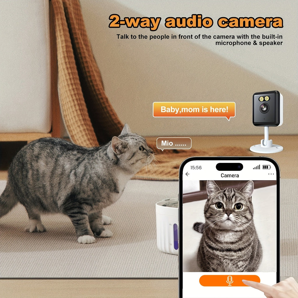 1080P Home Security Camera 4-Pack with WiFi, Full-Color Night Vision, Two-Way Audio, App Control and Listed Alexa Support for Indoor Motion Monitoring