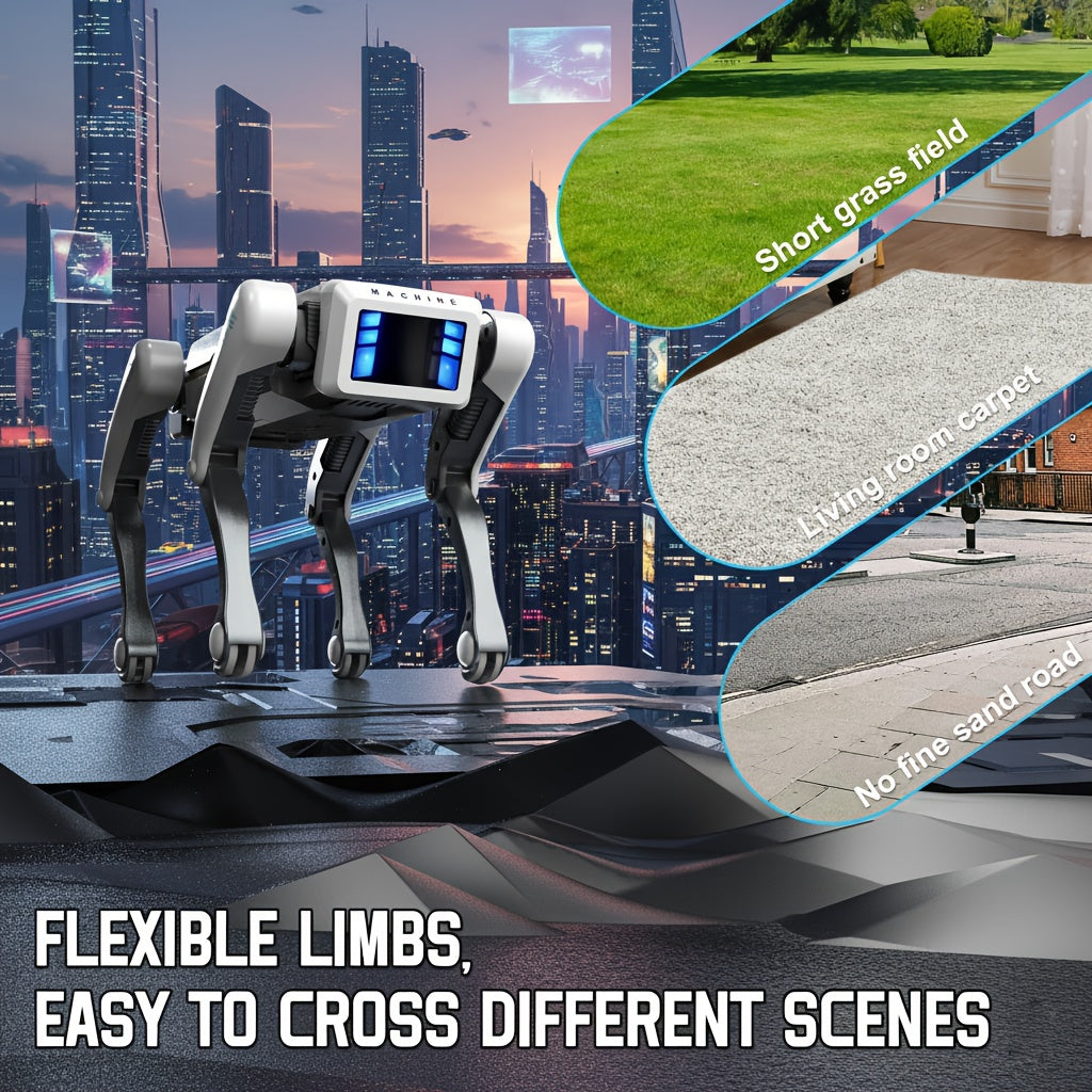 Remote Control Robot Dog Smart Toy-DOG with Listed 2.4GHz Control, Dance and Story Functions plus App Action Programming and Voice-Control Wording for Interactive Play