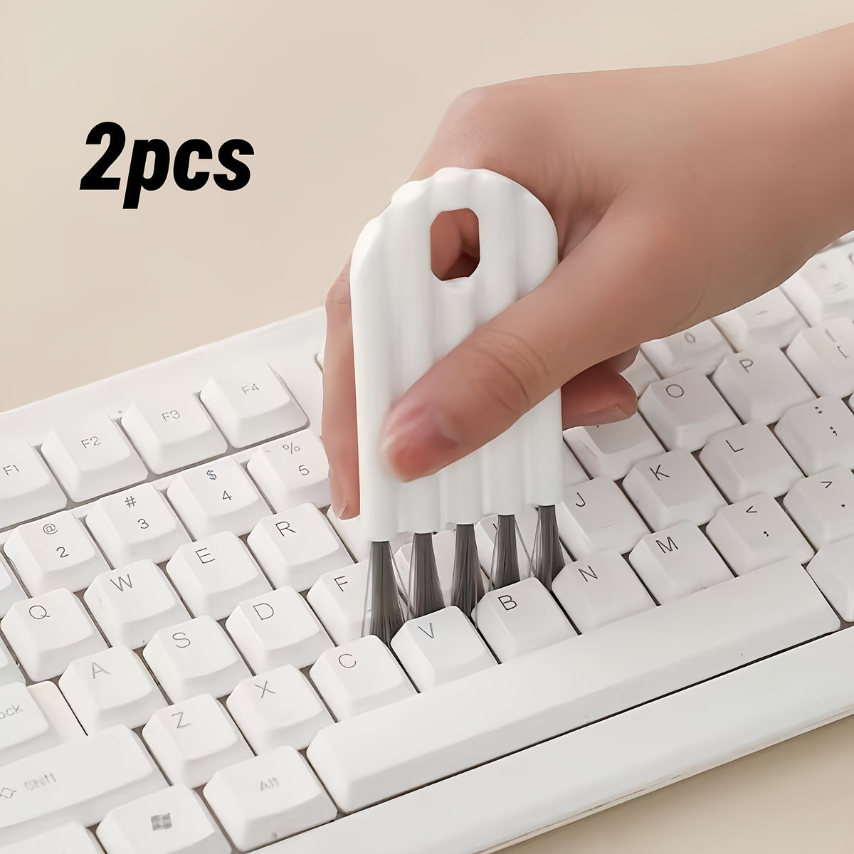 Keyboard Cleaning Brushes 2-Pack with Soft Bristles, Electronics Dusting Tools for Home Office Desks, Everyday Keyboard Care and Travel