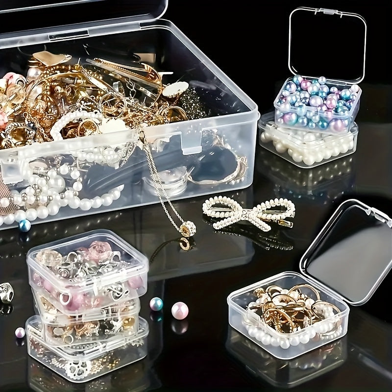 Bead Organizer Storage Box with Drawers and Stackable Plastic Design, Listed 60, 90, 120 or 180 Pocket Options Including Pink for Jewelry and Hair Accessory Sorting