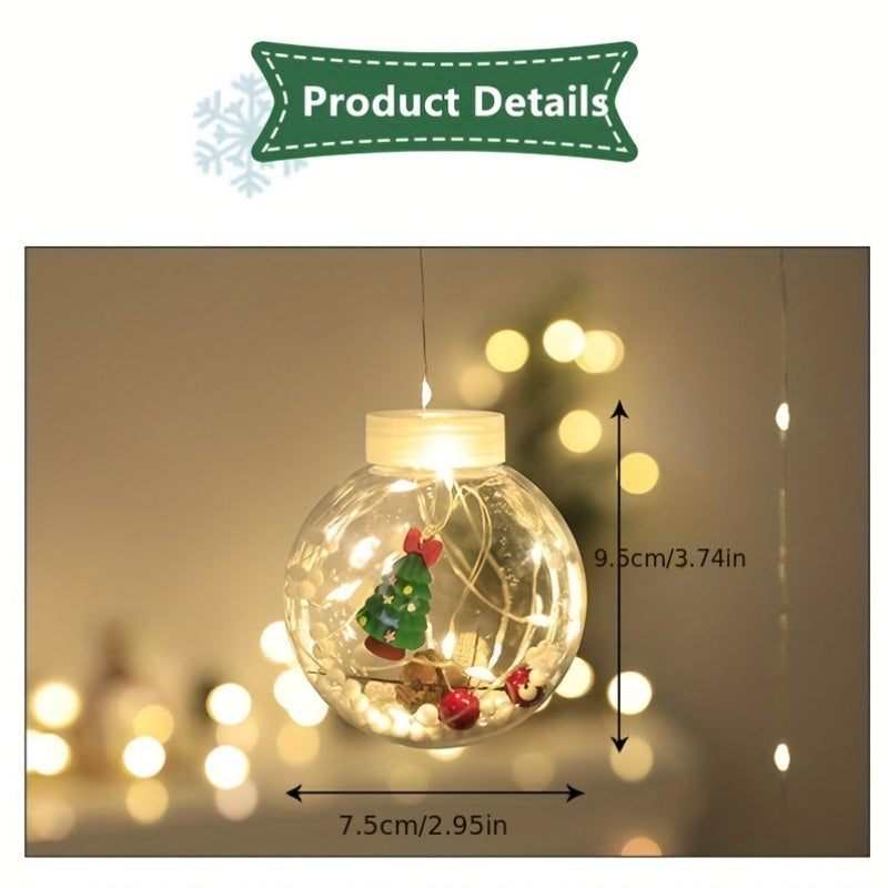 USB Christmas Curtain Lights with 8 Modes, 118.11-Inch Holiday Hanging Decor in Santa Claus, Snowman or Christmas Tree Styles for Seasonal Home Displays