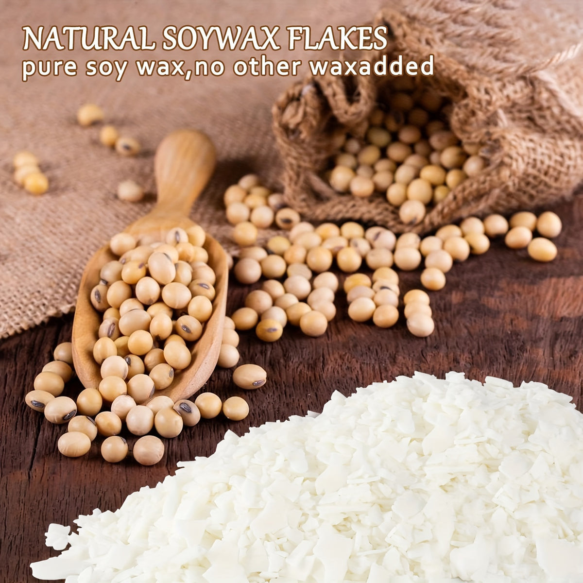 Soy Wax Flakes for Candle Making, Listed 10 lb Supply for Adult DIY Container Candle Projects, Handmade Holiday Gifts and Decorative Home Craft Creations