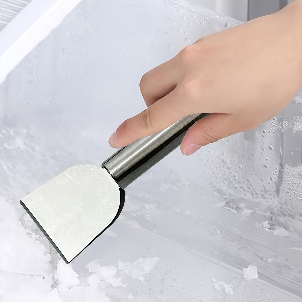Stainless Steel Cleaning Scraper, Single Handheld Grime Removal Tool for Stubborn Residue and Grease on Compatible Household Surfaces During Routine Cleaning