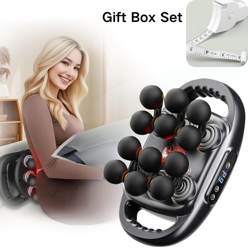 Multi-Node Massage Gun with Nine Intensity Levels and Nine Modes, Cordless Percussion Design in D-16 White, A-12 Gray or C-22 Gray Model Options