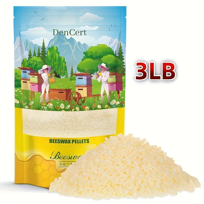 Beeswax Pellets for Candle Making and DIY Crafts, Listed Triple-Filtered Wax Particles in 3LB, 5LB or 10LB Options for Hobby Projects and Soap-Making Supplies